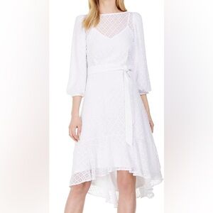 Calvin Klein White Hi-Low Women's Dress